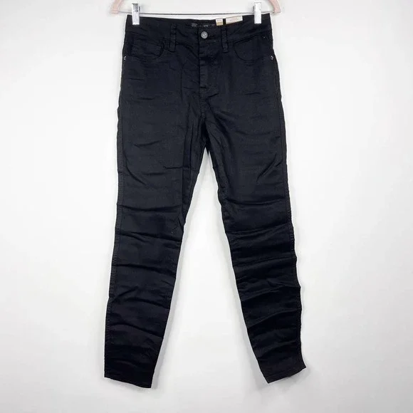 NWT prAna Oday Jean Regular Inseam in Black Out 6 High Rise Skinny #7418 - Picture 2 of 16